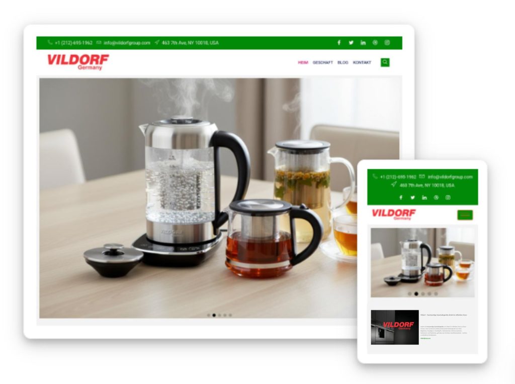 طراحی سایت برند ویلدورف توسط سئو کارما
