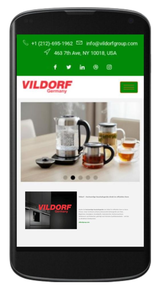 طراحی سایت برند ویلدورف توسط سئو کارما