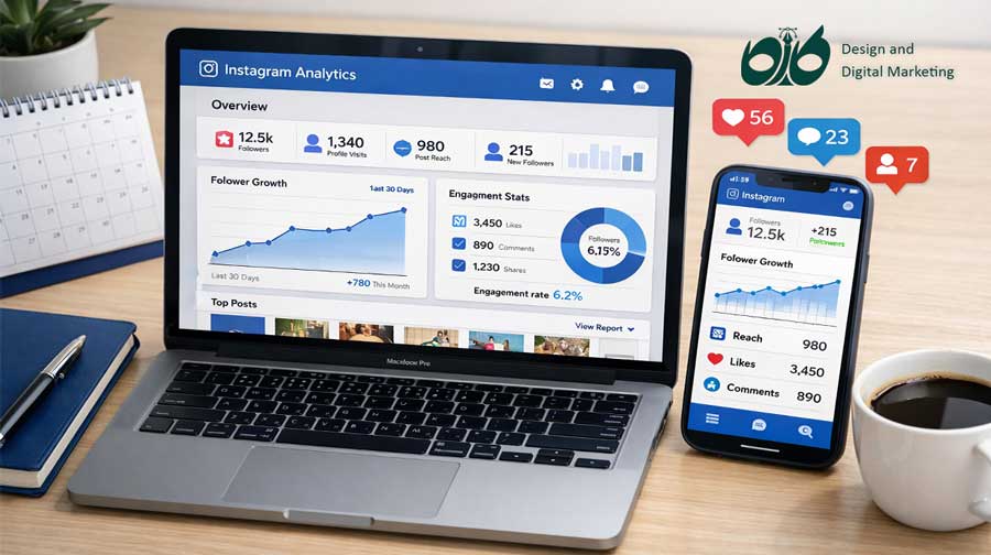 تجزیه و تحلیل عملکرد پیج اینستاگرام