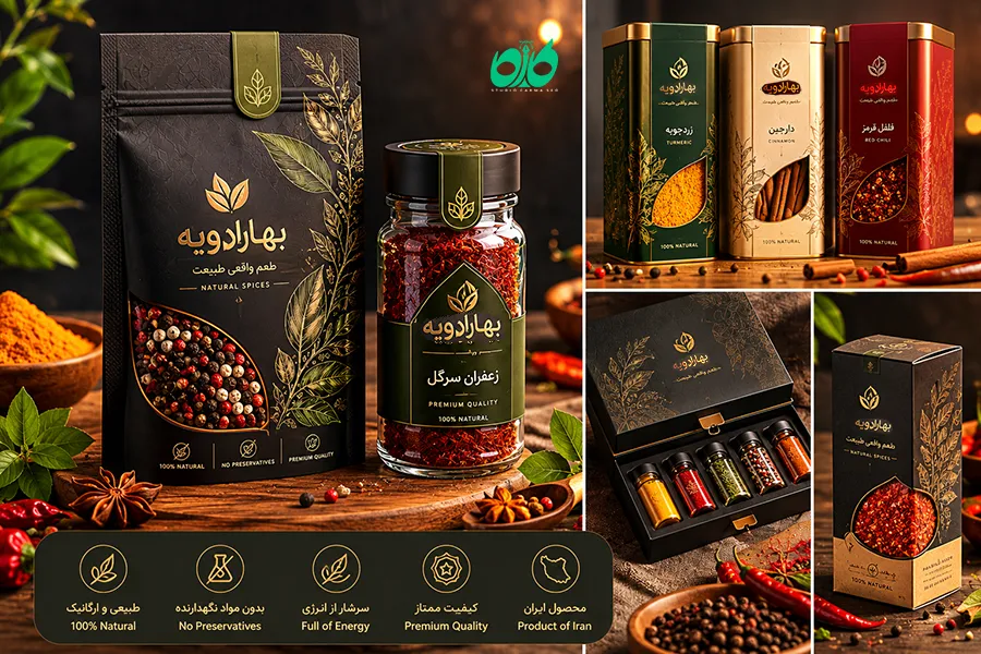 طراحی بسته بندی ادویه