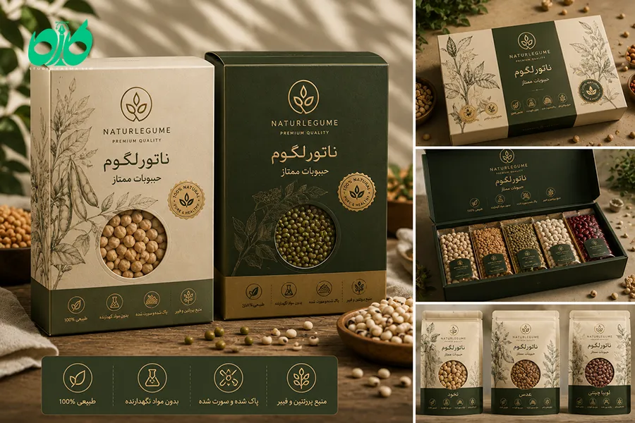 طراحی بسته بندی حبوبات