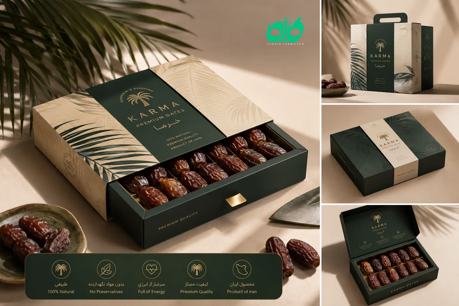 طراحی بسته بندی خرما