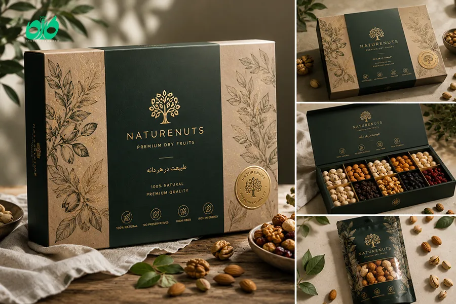 طراحی بسته بندی خشکبار