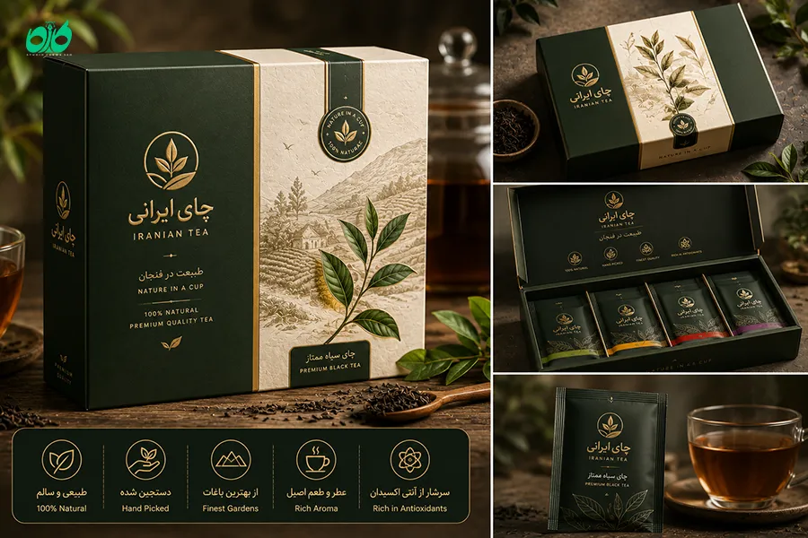 طراحی بسته بندی چای
