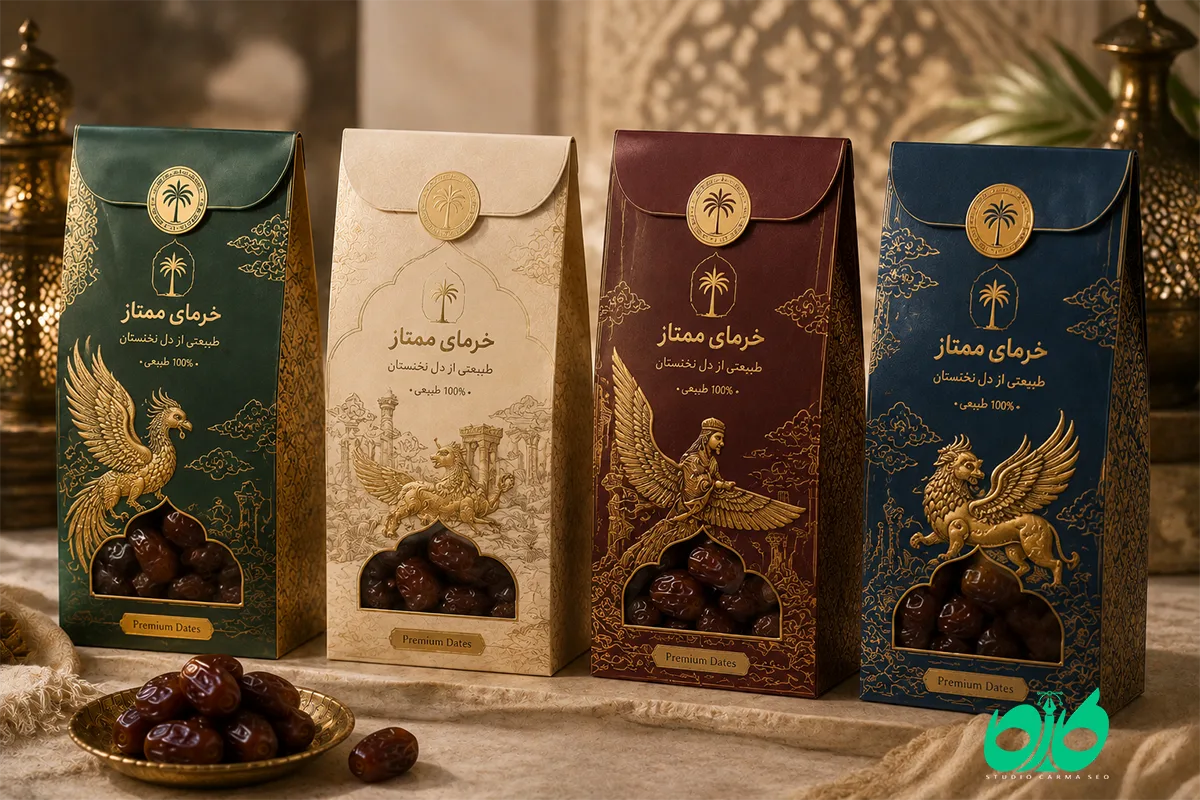 چه عواملی روی هزینه طراحی بسته بندی خرما تاثیر می‌گذارند؟
